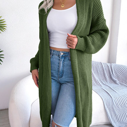 Women's Casual Lapel Long Cardigan Sweater Jacket Simple and Exquisite Oversized Loose Knitted Sweater Jumper