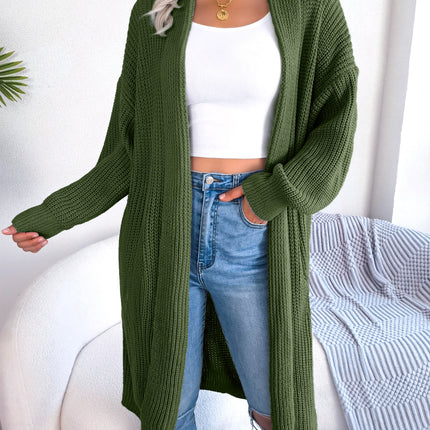 Women's Casual Lapel Long Cardigan Sweater Jacket Simple and Exquisite Oversized Loose Knitted Sweater Jumper