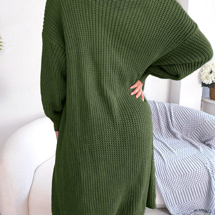 Women's Casual Lapel Long Cardigan Sweater Jacket Simple and Exquisite Oversized Loose Knitted Sweater Jumper