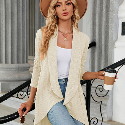 Women's tops Autumn and winter long-sleeved solid color loose cardigan tops women's knitted jacket