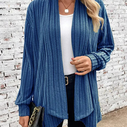 Women's Spring and Autumn Cardigan Knit Jacket Tops Long Sleeve Cardigan Line Knit Solid Color Casual Loose Outerwear Jacket