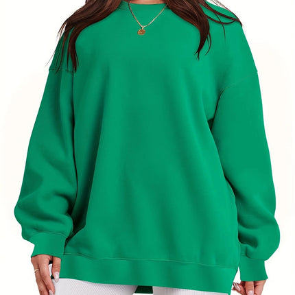 Women's Oversized Sweatshirt Sweatshirt Long Sleeve Top Women's Oversized Sweatshirt Round Neck Loose Sweatshirt Casual Pullover