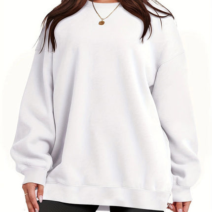 Women's Oversized Sweatshirt Sweatshirt Long Sleeve Top Women's Oversized Sweatshirt Round Neck Loose Sweatshirt Casual Pullover