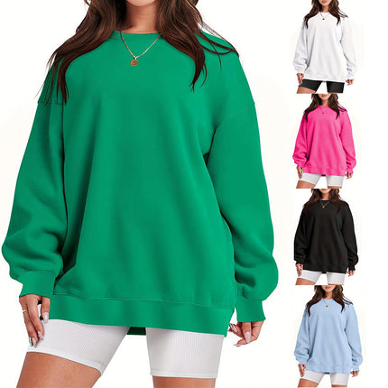 Women's Oversized Sweatshirt Sweatshirt Long Sleeve Top Women's Oversized Sweatshirt Round Neck Loose Sweatshirt Casual Pullover