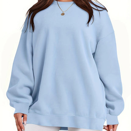 Women's Oversized Sweatshirt Sweatshirt Long Sleeve Top Women's Oversized Sweatshirt Round Neck Loose Sweatshirt Casual Pullover