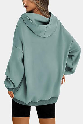 Women's Tops Out Hoodie Casual Fall Pullover Trendy Hoodie Loose Cute Tops Long Sleeve Hooded Sweatshirt