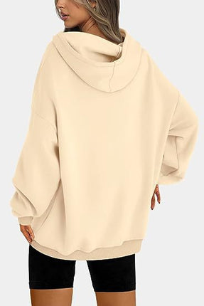 Women's Tops Out Hoodie Casual Fall Pullover Trendy Hoodie Loose Cute Tops Long Sleeve Hooded Sweatshirt