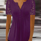 Purple-short sleeve