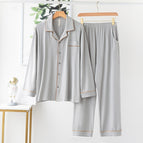 X2117 light gray cardigan double long