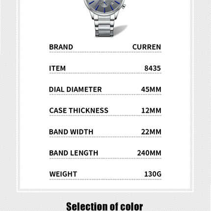 Men's Calendar Business Watches Men's Analog Quartz Waterproof Watches for Man Wrist Steel Strap Watch for Men