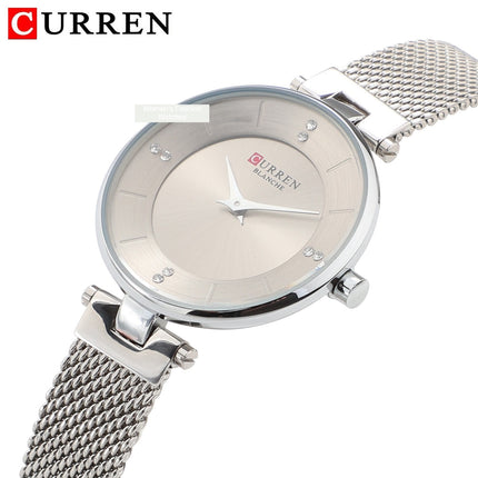 Women's Fashion Watches Ladies Quartz Watches Stainless Steel Band Wrist Watch Women Waterproof Leisure Watches