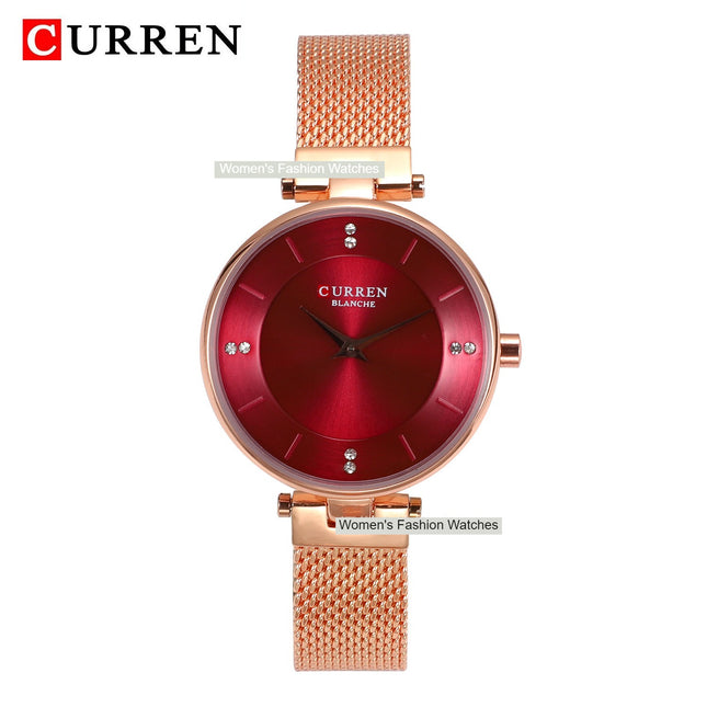 Women's Fashion Watches Ladies Quartz Watches Stainless Steel Band Wrist Watch Women Waterproof Leisure Watches