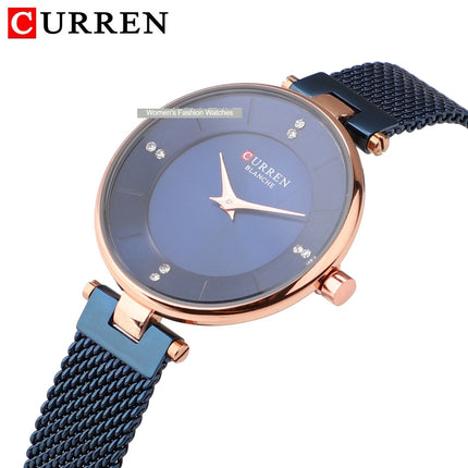 Women's Fashion Watches Ladies Quartz Watches Stainless Steel Band Wrist Watch Women Waterproof Leisure Watches