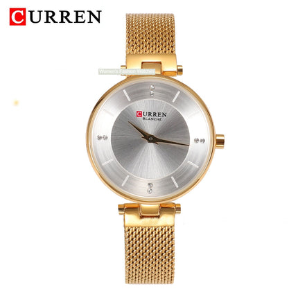 Women's Fashion Watches Ladies Quartz Watches Stainless Steel Band Wrist Watch Women Waterproof Leisure Watches