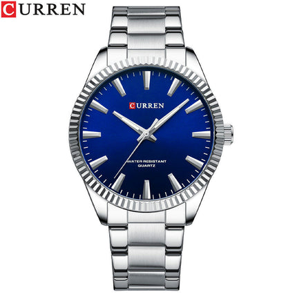 Men's Watches Waterproof Stainless Steel Analog Quartz Watch Men Fashion Business Steel Strap Wrist Watch