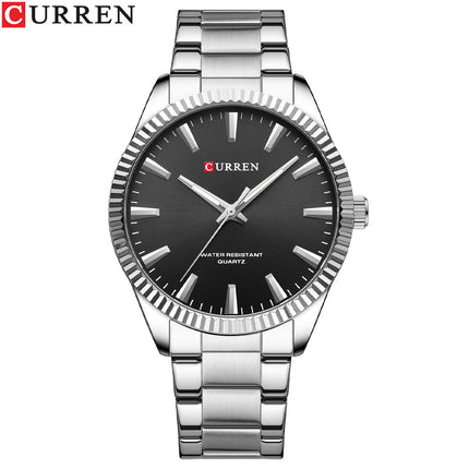 Men's Watches Waterproof Stainless Steel Analog Quartz Watch Men Fashion Business Steel Strap Wrist Watch