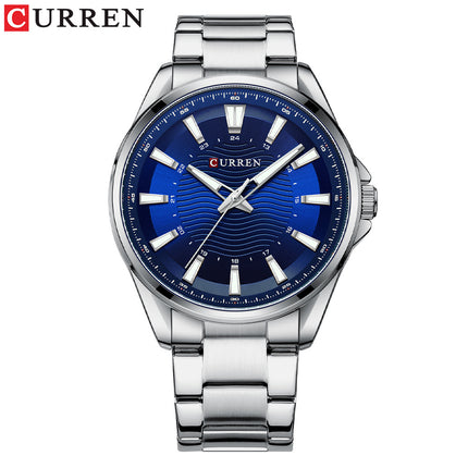 Men's Watch, Analogue Waterproof Business Stainless Steel Bracelet Watches, Anti-Scratch Fashion Business Watch for Men