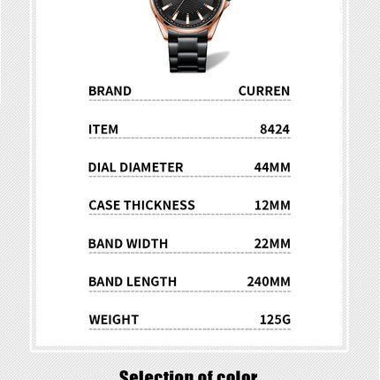 Men's Watch, Analogue Waterproof Business Stainless Steel Bracelet Watches, Anti-Scratch Fashion Business Watch for Men