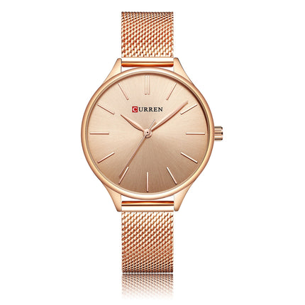 Waterproof Watch Of Women Waterproof Quartz Calendar Mesh Belt Ladies Wristwatch Women's Fashion Watches