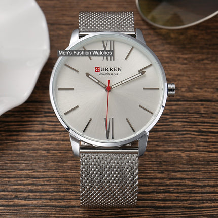 Men's Watches,Fashion Quartz Movement Wrist Watch,Analog Waterproof and Stainless Steel Strap Watch ,Leisure Business Watch for Men