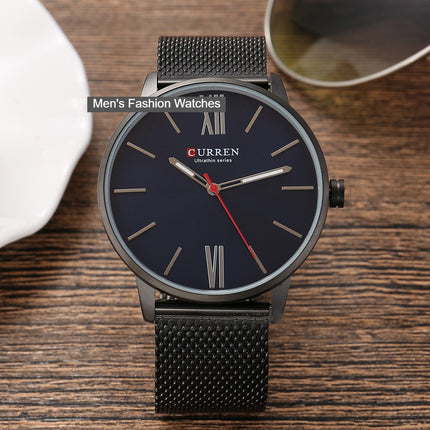 Men's Watches,Fashion Quartz Movement Wrist Watch,Analog Waterproof and Stainless Steel Strap Watch ,Leisure Business Watch for Men