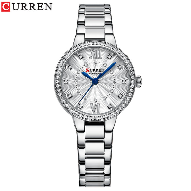 Women Waterproof Leisure Watches Women's Fashion Watches，Ladies Quartz Watches Stainless Steel Band Wrist Watch