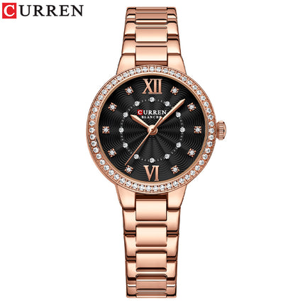 Women Waterproof Leisure Watches Women's Fashion Watches，Ladies Quartz Watches Stainless Steel Band Wrist Watch