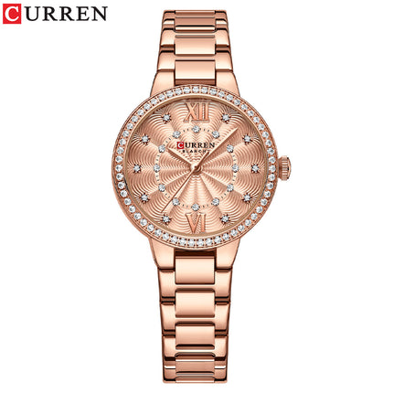 Women Waterproof Leisure Watches Women's Fashion Watches，Ladies Quartz Watches Stainless Steel Band Wrist Watch