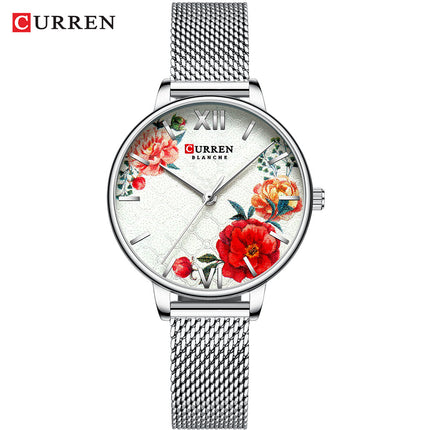 Watch for Women Fashion Stainless Steel Mesh Strap Analog Quartz Ladies Wrist Watches Women's Waterproof Watches