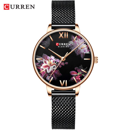 Watch for Women Fashion Stainless Steel Mesh Strap Analog Quartz Ladies Wrist Watches Women's Waterproof Watches