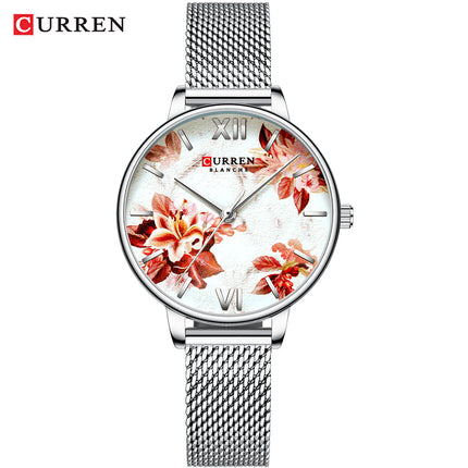 Watch for Women Fashion Stainless Steel Mesh Strap Analog Quartz Ladies Wrist Watches Women's Waterproof Watches