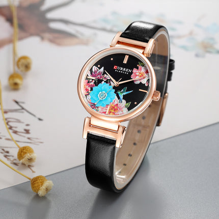 Women's Watches fashion Ladies Watch Waterproof Quartz Watch for Women Genuine leather Strap Casual Women's