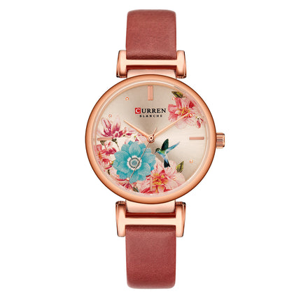 Women's Watches fashion Ladies Watch Waterproof Quartz Watch for Women Genuine leather Strap Casual Women's