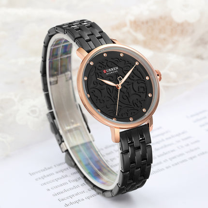 Women's Watches Analog Quartz Stainless Steel Waterproof Wrist Watch Fashion Diamond Female Watches for Ladies