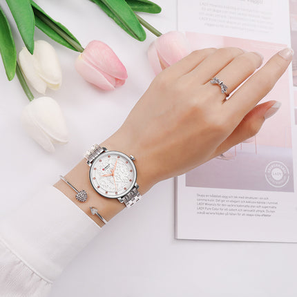 Women's Watches Analog Quartz Stainless Steel Waterproof Wrist Watch Fashion Diamond Female Watches for Ladies