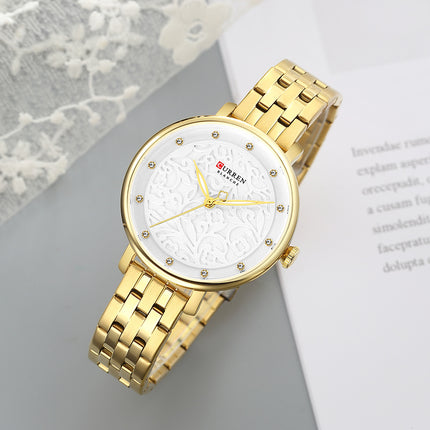 Women's Watches Analog Quartz Stainless Steel Waterproof Wrist Watch Fashion Diamond Female Watches for Ladies