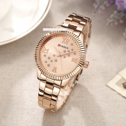 Women's Watches Fashion Elegant Analog Quartz Stainless Steel Ladies Wrist Watches Waterproof Watches for Women