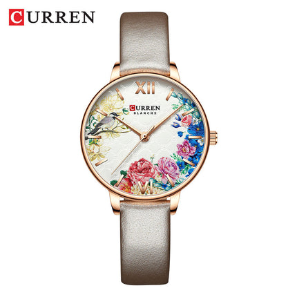 Women's Watches Quartz Analog Leather Strap Watch Waterproof Quartz Movement Watch for Women