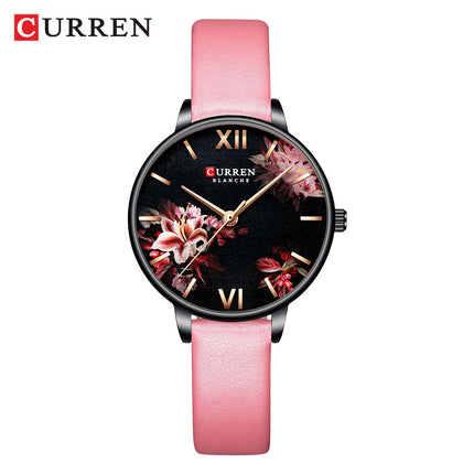 Women's Watches Quartz Analog Leather Strap Watch Waterproof Quartz Movement Watch for Women