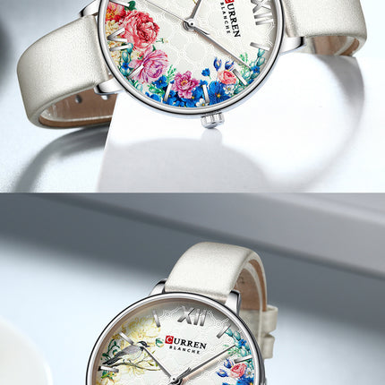 Women's Watches Quartz Analog Leather Strap Watch Waterproof Quartz Movement Watch for Women