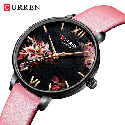 Women's Watches Quartz Analog Leather Strap Watch Waterproof Quartz Movement Watch for Women