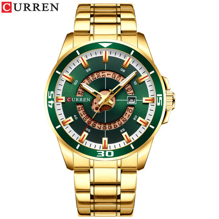 Men's Watches Waterproof Fashion Quartz Wristwatches Calendar With Stainless Steel Strap Business Watch for Men