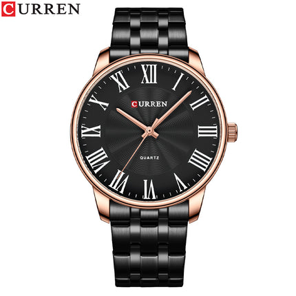 Men's Watches Quartz Movement Analog Watch for Men Waterproof Business Wristwatch Stainless Steels Strap Watches