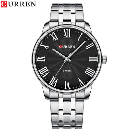 Men's Watches Quartz Movement Analog Watch for Men Waterproof Business Wristwatch Stainless Steels Strap Watches