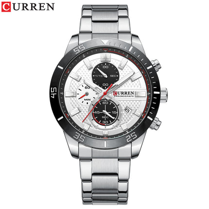 Men's Watches, Stainless Steel Analog Watch for Men Male Waterproof Wristwatch Quartz wristwatches