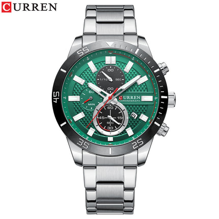 Men's Watches, Stainless Steel Analog Watch for Men Male Waterproof Wristwatch Quartz wristwatches