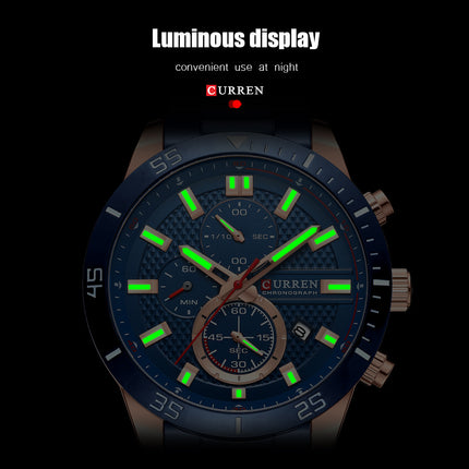 Men's Watches, Stainless Steel Analog Watch for Men Male Waterproof Wristwatch Quartz wristwatches