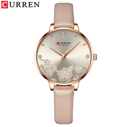 Women's Fashion Watches Quartz Watches for Women Genuine Leather Strap Wristwatch Waterproof  Quartz Watch for Women