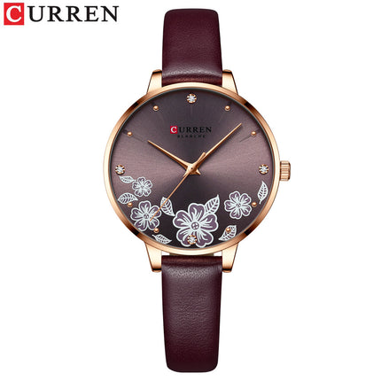 Women's Fashion Watches Quartz Watches for Women Genuine Leather Strap Wristwatch Waterproof  Quartz Watch for Women