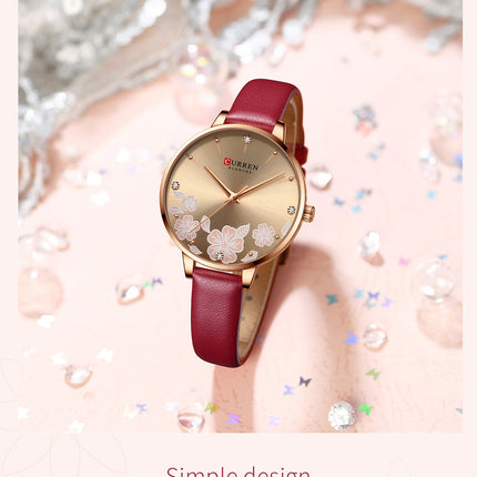 Women's Fashion Watches Quartz Watches for Women Genuine Leather Strap Wristwatch Waterproof  Quartz Watch for Women